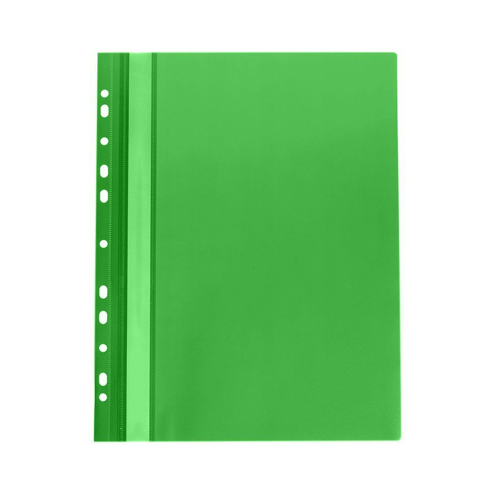 Папка-скоросшиватель с перфорацией "Donau", A4, зеленый