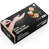 Перчатки виниловые одноразовые M, 100 шт/упак