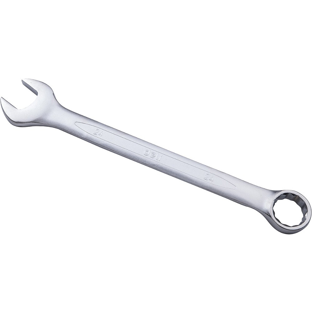 Ключ комбинированный "Deli" набор 12 шт., 6-24 мм, чехол, серебристый - 2