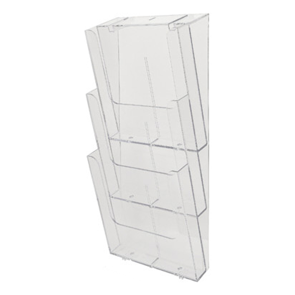 Модуль настенный "Exacompta", 3 отделения, вертикальный, прозрачный