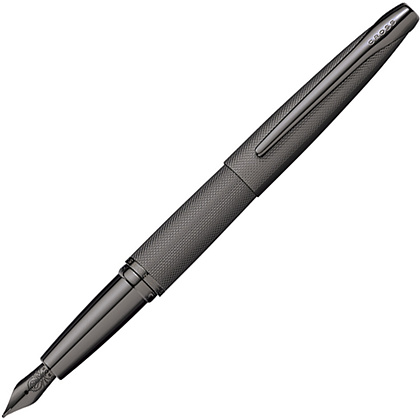 Ручка перьевая Cross "ATX Titanium Grey PVD", M, серый, патрон черный
