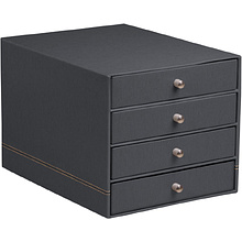 Блок из 4-х лотков закрытый "Rhodiarama", 248x327x228 мм, титан