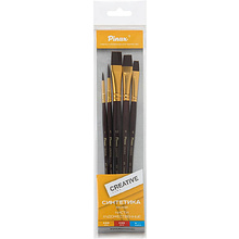 Набор кистей для рисования "Pinax Creative line", синтетика, жесткая, 5 шт.