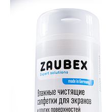 Салфетки чистящие универсальные "Zaubex" в тубе, 100 шт, безалкогольные