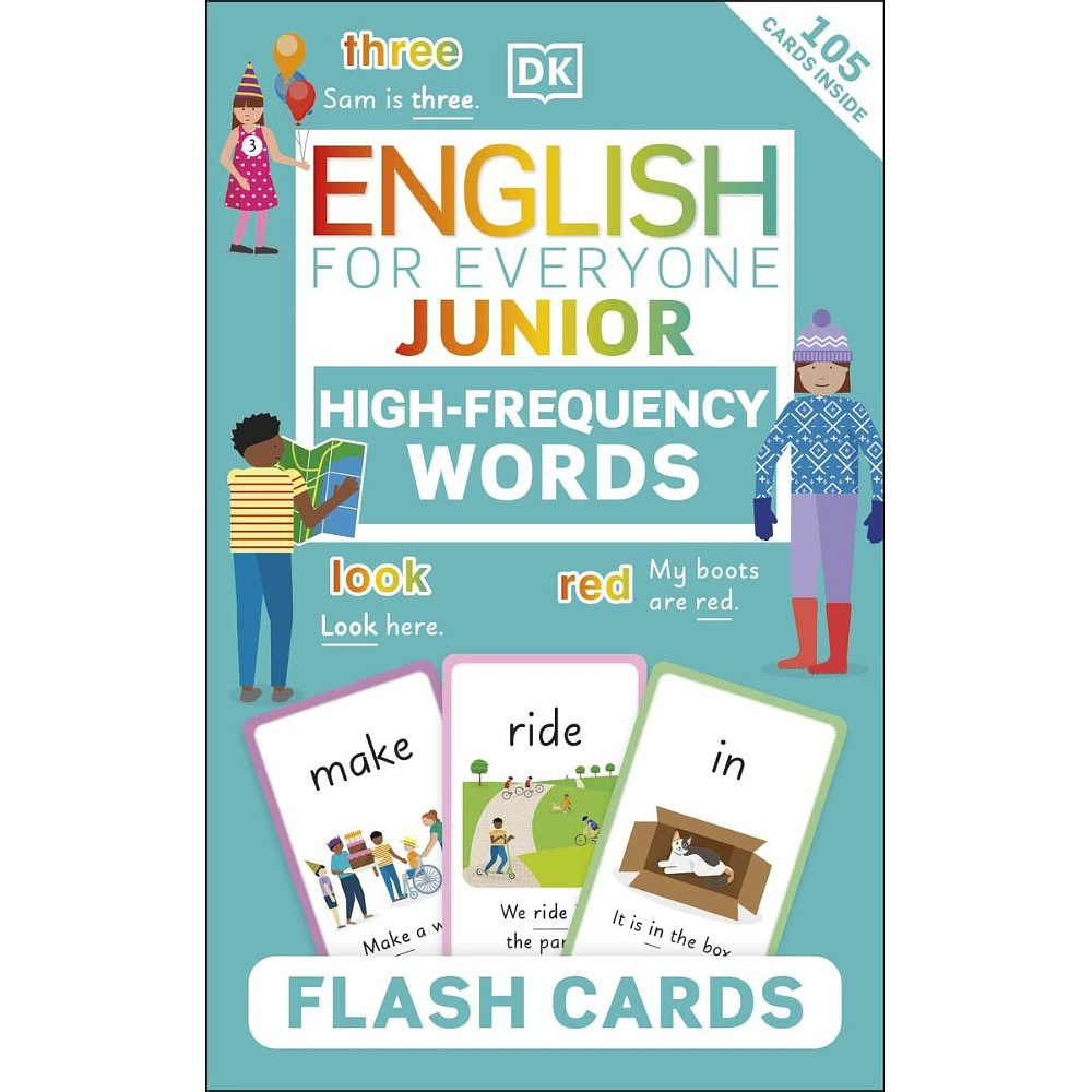 Карточки на английском языке "English for Everyone Junior: High Frequency Words Flash Cards" 