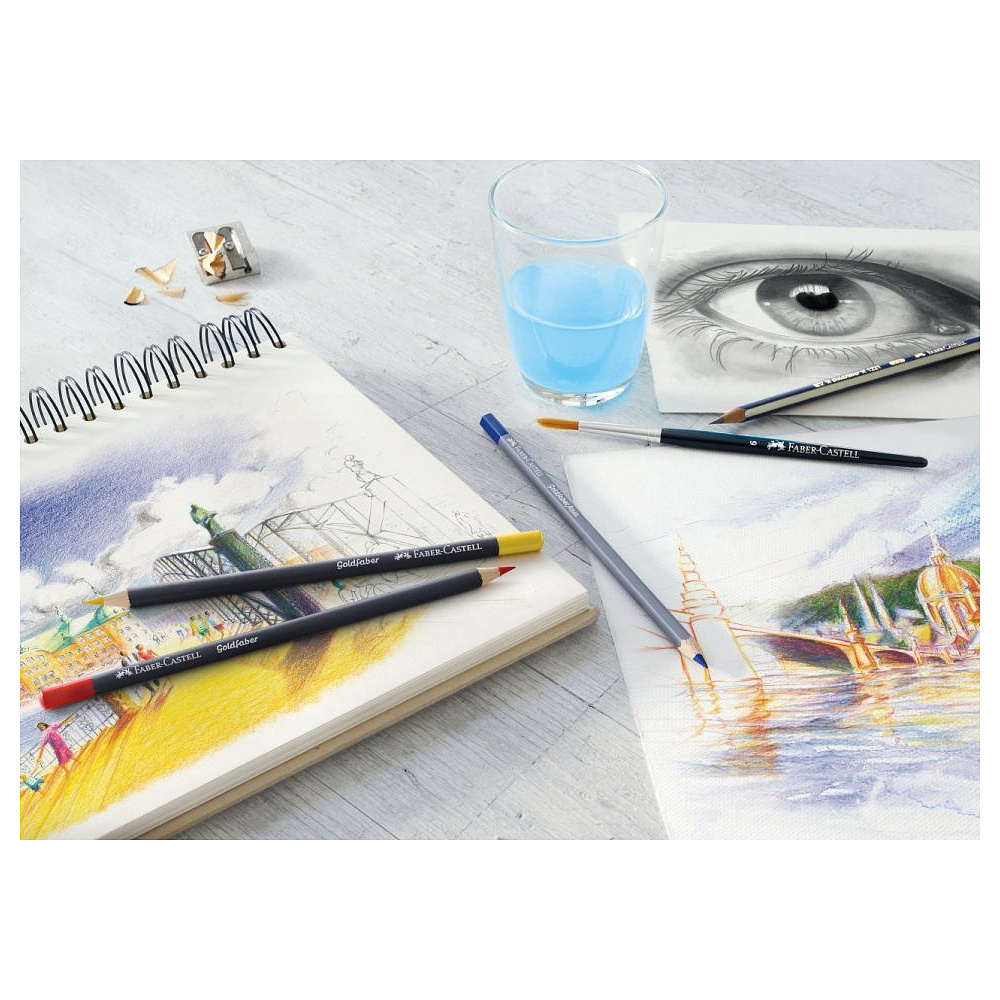 Карандаши цветные "Goldfaber", 24 шт., металлическая упаковка - 2