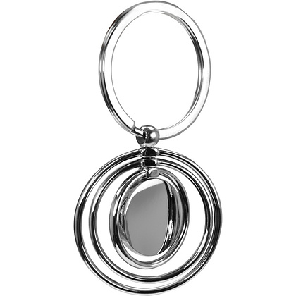 Брелок "Кольца", серебристый - 3