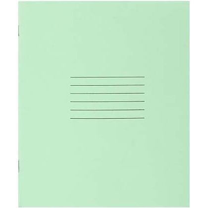 Тетрадь, A5, 12 листов, косая линейка, зеленый