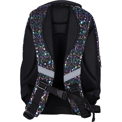 Рюкзак молодежный "Hash neon kitty", чёрный - 5