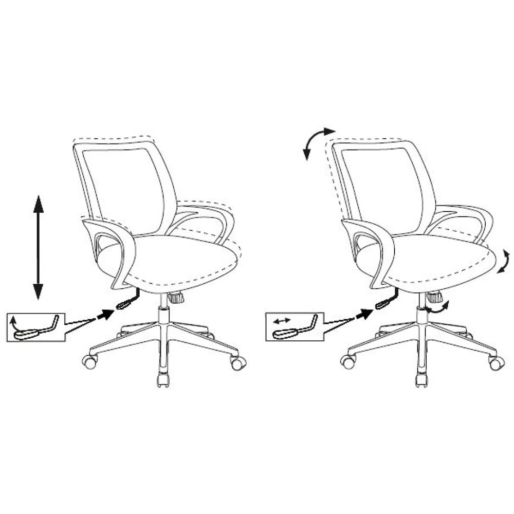 Компьютерное кресло Бюрократ CH-695N, экокожа, пластик, черный - 10