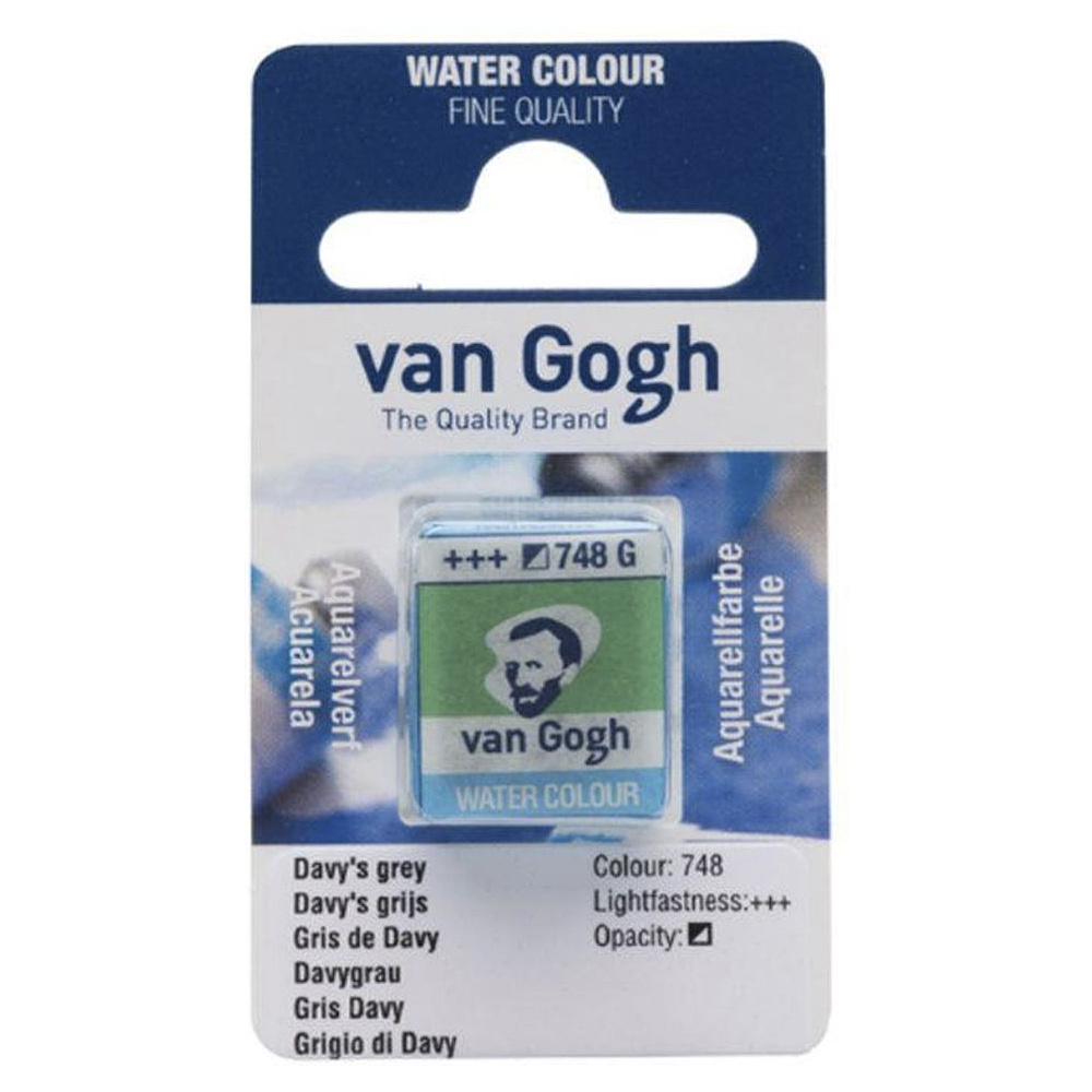 Краски акварельные "Van Gogh", 748 серый океан, кювета