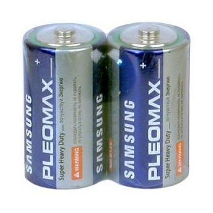 Батарейки солевые Samsung "Pleomax D/R20", 2 шт.