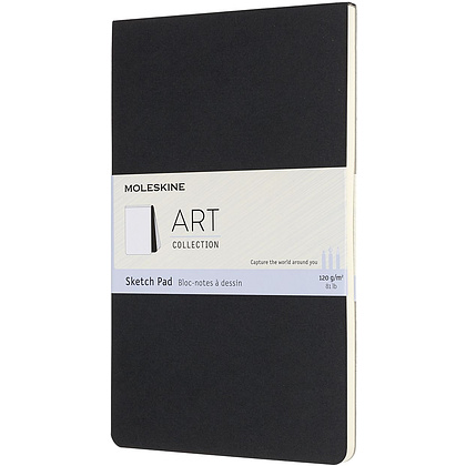 Блокнот для рисования "Art Soft Sketch Pad Large", А5, 130x210 мм, 44 л, черный