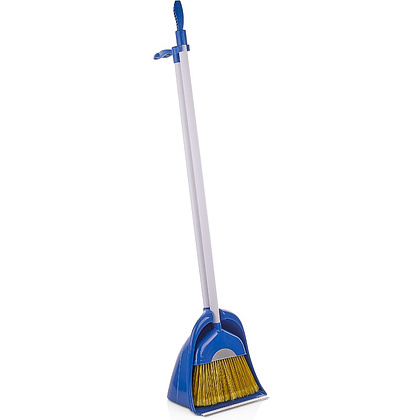 Набор для уборки совок+щетка (2 ручки+зажим)