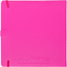 Скетчбук "Sketchmarker", 80 листов, 20x20 см, 140 г/м2, фуксии 