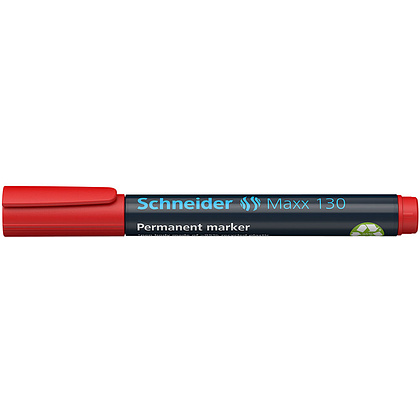 Маркер перманентный "Schneider Maxx 130", красный - 3