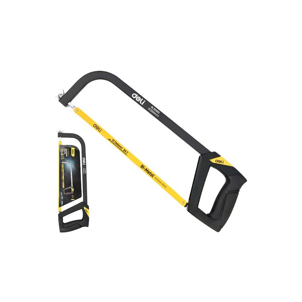 Ножовка по металлу Deli YS EDL353012, 300 мм, желтый, черный - 2