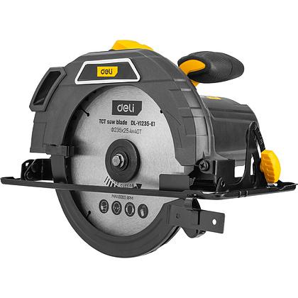 Пила циркулярная Deli YS EDL-YJ235-E1 2200 Вт, 235 мм, глубина до 80 мм - 2