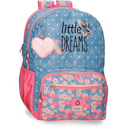 Рюкзак школьный Enso "Little dreams" L, голубой, розовый