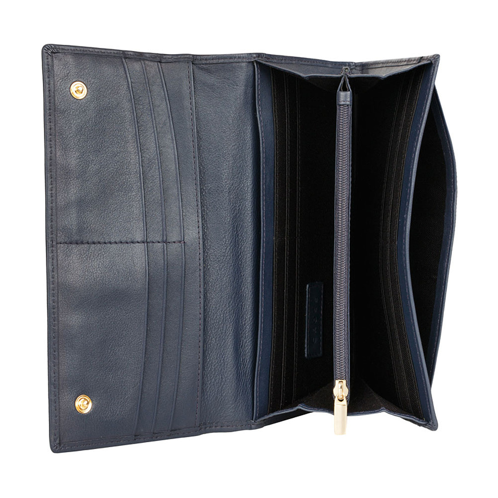 Кошелек "Monaco Navy", кожа, темно-синий - 3