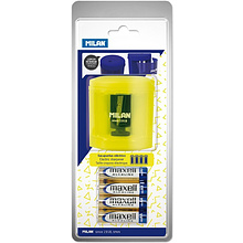 Электрическая точилка "Acid", 1 отверстие, с контейнером, желтый