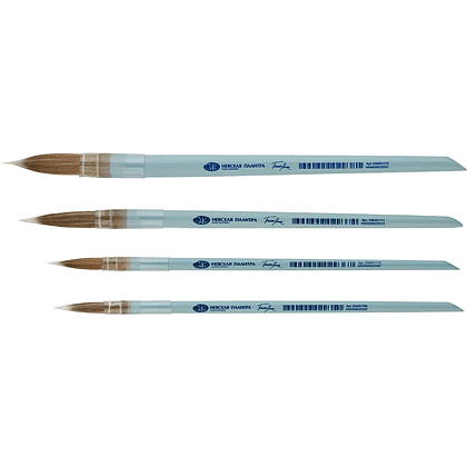 Кисть "Белые ночи", круглая, на короткой ручке, №4 - 8