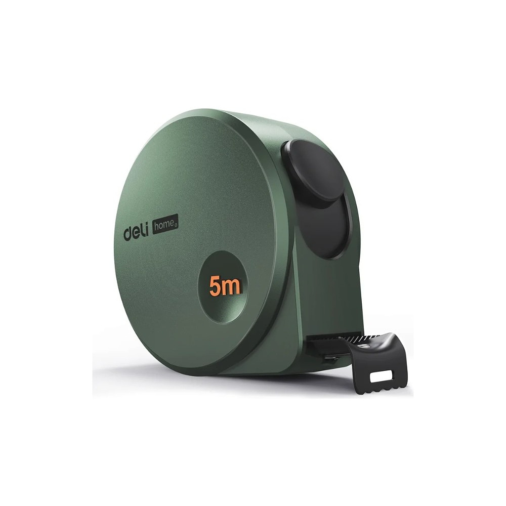 Рулетка Deli HS HT8519L, 5 м х 19 мм, Soft Touch, зеленый