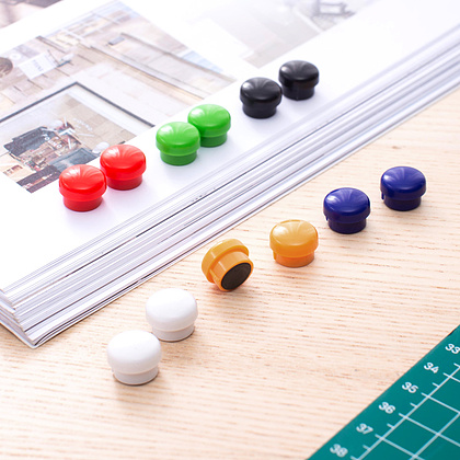 Кнопки магнитные "Magnet", 15 мм, 12 шт, ассорти - 5