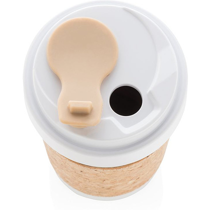 Стакан "Eco", биоразлагаемый, 400 мл, белый, светло-коричневый - 3