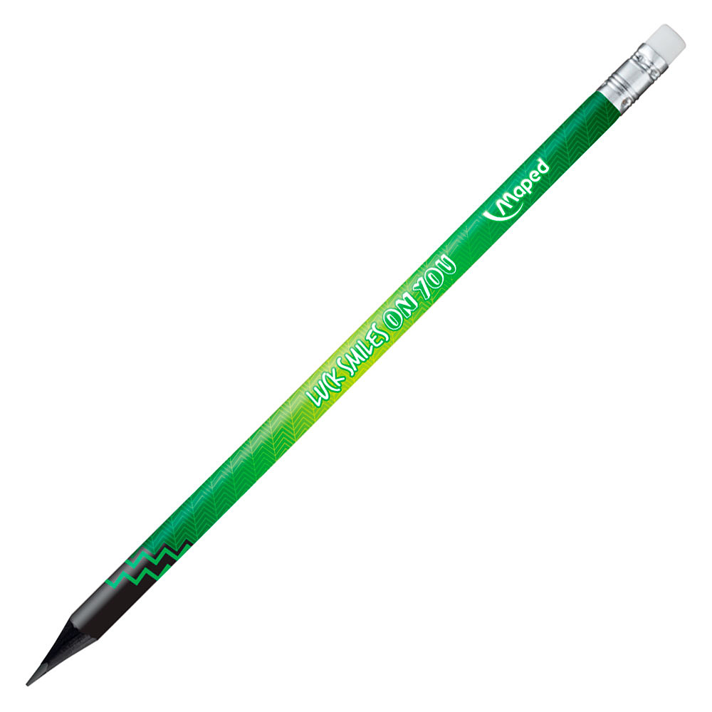 Карандаш простой Maped "Energy", HB, с ластиком, ассорти - 3