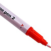 Маркер перманентный "Twin Name Pen", двусторонний, красный - 6