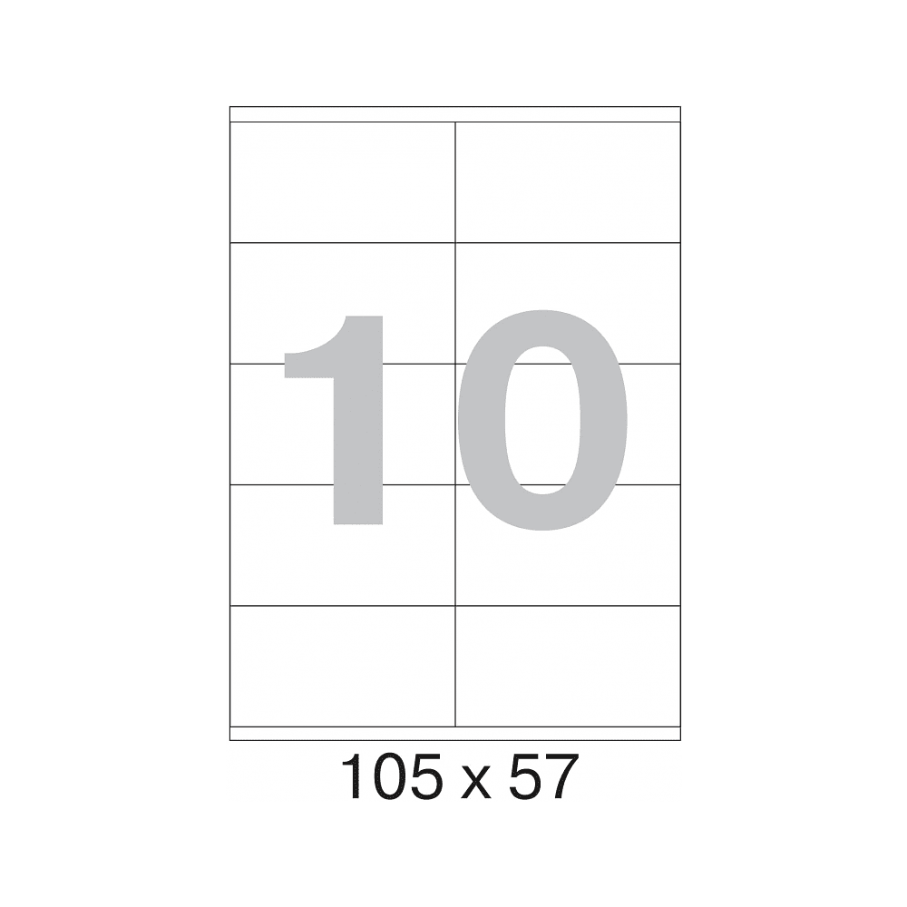 Самоклеящиеся этикетки Yesli:, 105х57, 100 листов, 10 шт, белый - 2
