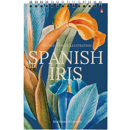 Блокнот "Цветы. Паттерн", A5, 40 листов, в клетку, ассорти - 3