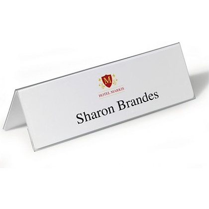 Бейдж настольный, 105x210x297 мм, прозрачный - 2