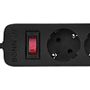 Сетевой фильтр Sonnen SPB-305, 3 м, 5 розеток, черный - 3