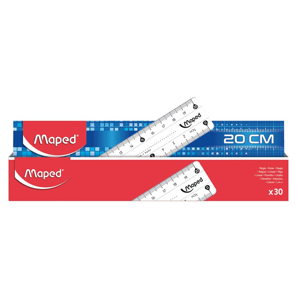 Линейка Maped "Кристалл", 20 см, прозрачный - 2