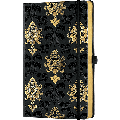 Блокнот Castelli Milano "Baroque Gold", А5, 96 листов, линейка, черный, золотой