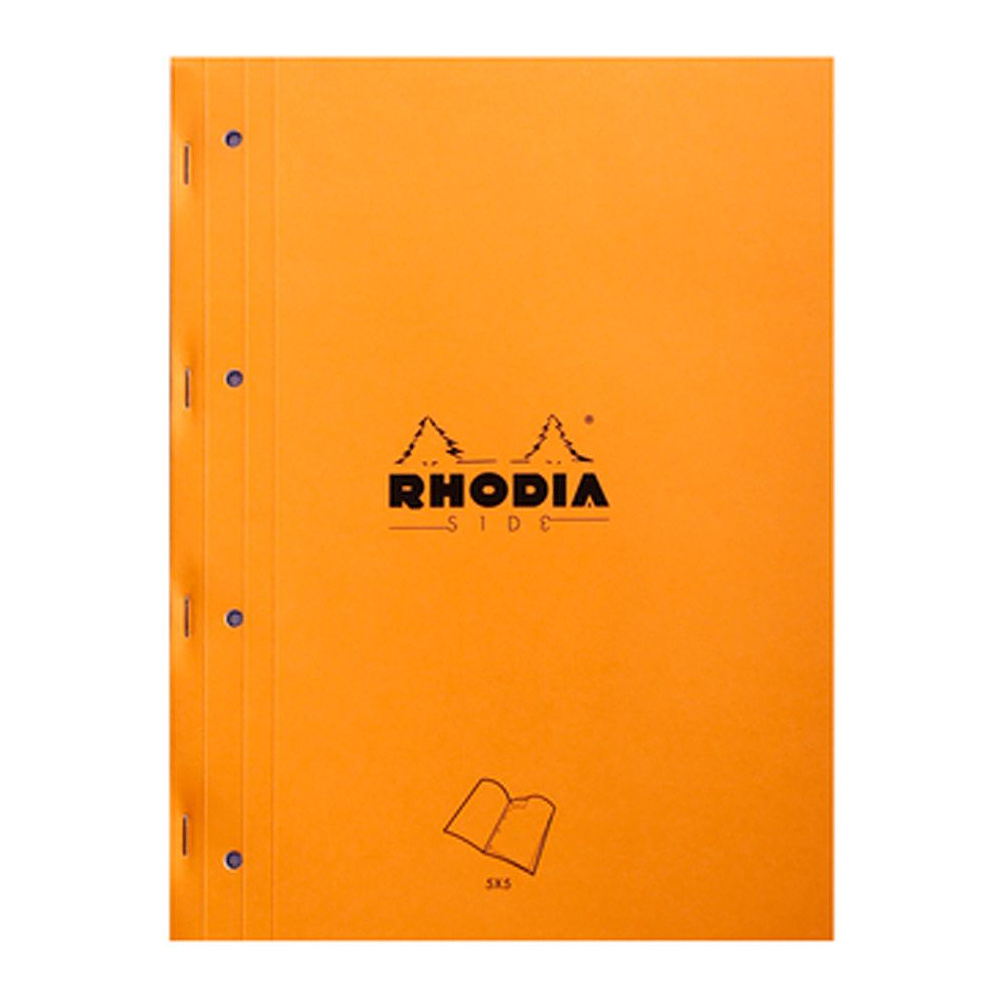 Сменный блок для тетради на кольцах "Rhodia", А4+, 80 листов, клетка, оранжевый