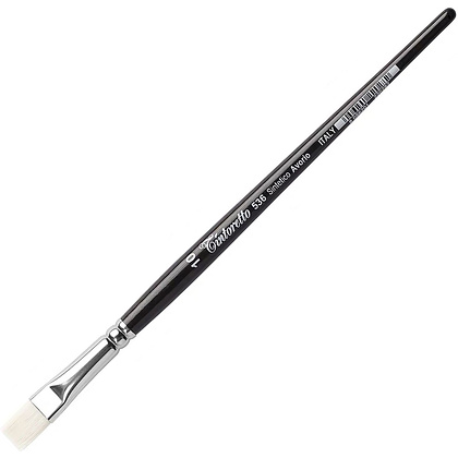 Кисть для рисования "Tintoretto Avorio", синтетика, плоская, №2