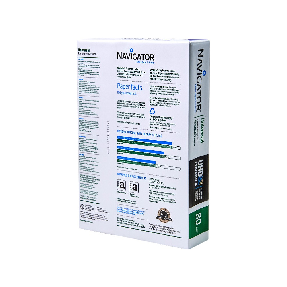 Бумага "Navigator Universal", А4, 500 листов, 80 г/м2 - 2