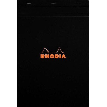Блокнот "Rhodia", A4, 80 листов, клетка, черный