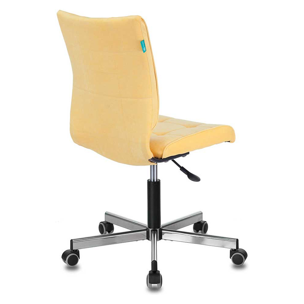 Кресло для персонала Бюрократ "СH-330M/VELV74", ткань, металл, желтый - 4