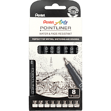 Набор ручек капиллярных "Pointliner", 8 шт