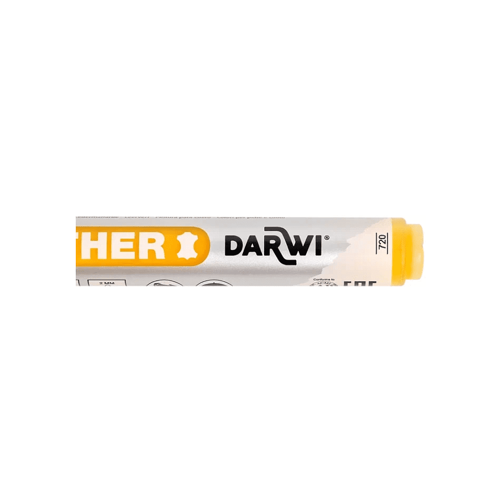 Маркер акриловый для кожи "Darwi", 2 мм, темно-желтый - 3