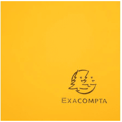 Папка на резинках "Exacompta", A4, 15 мм, полипропилен, желтый - 4