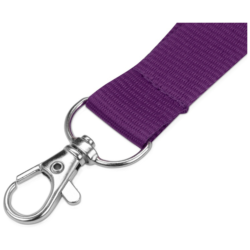 Тесьма с карабином для бейджа "8391", 900x20 мм, фиолетовый - 2