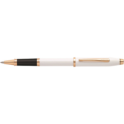 Ручка роллер "Century II Pearlescent White Lacquer", 0,7 мм, жемчужный, розовое золото, стерж. черный - 2