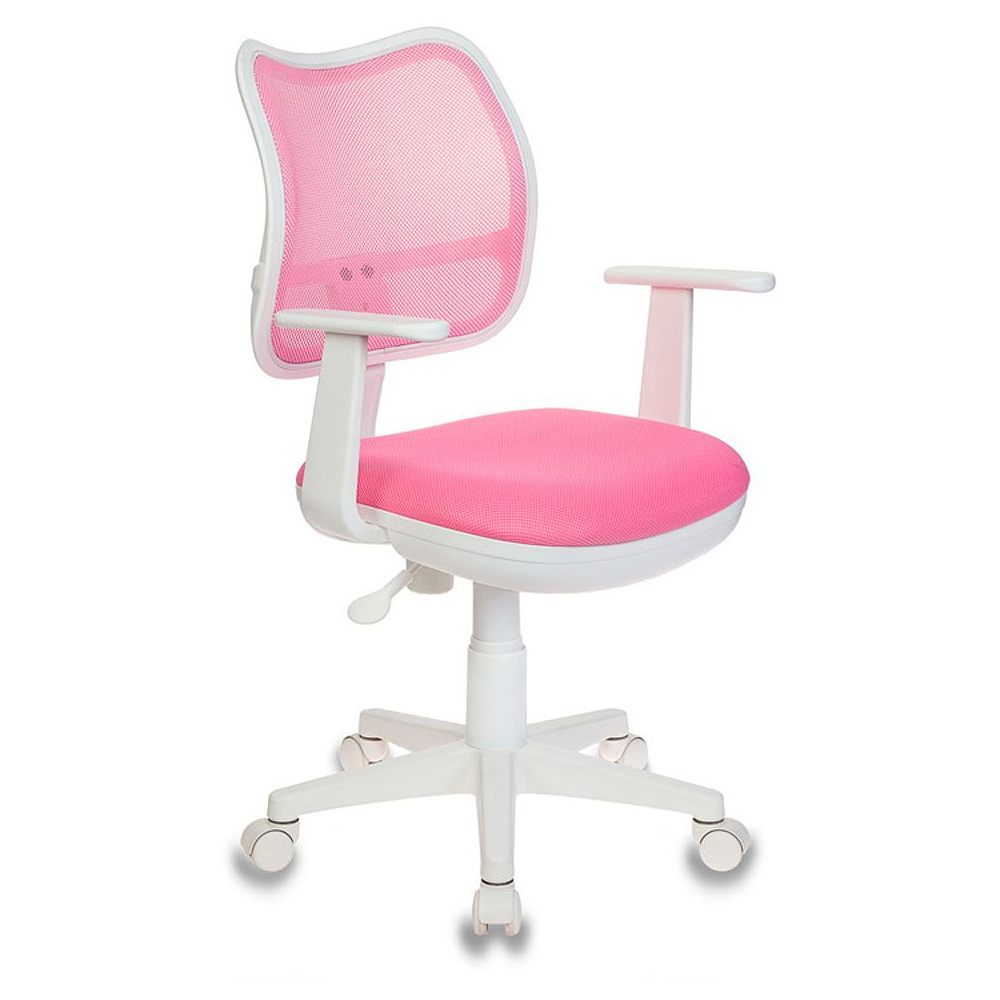 Кресло для детей "Бюрократ CH-W797", сетчатая ткань, пластик, розовый