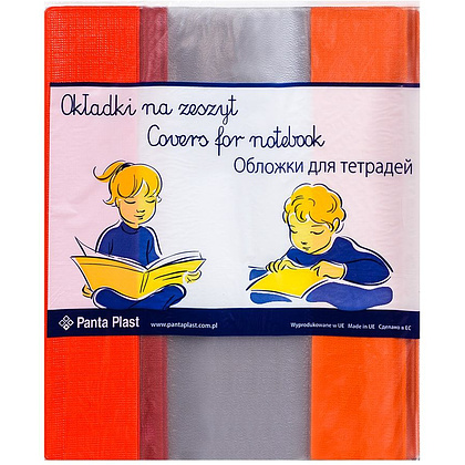 Обложка для дневника и тетрадей, 10 шт, прозрачный - 5