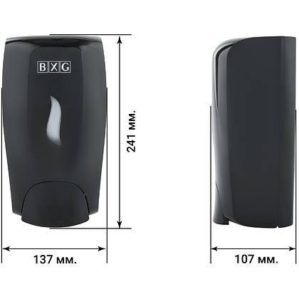Диспенсер BXG SD-1198В, для мыла жидкого 1 л, пластик, черный - 8